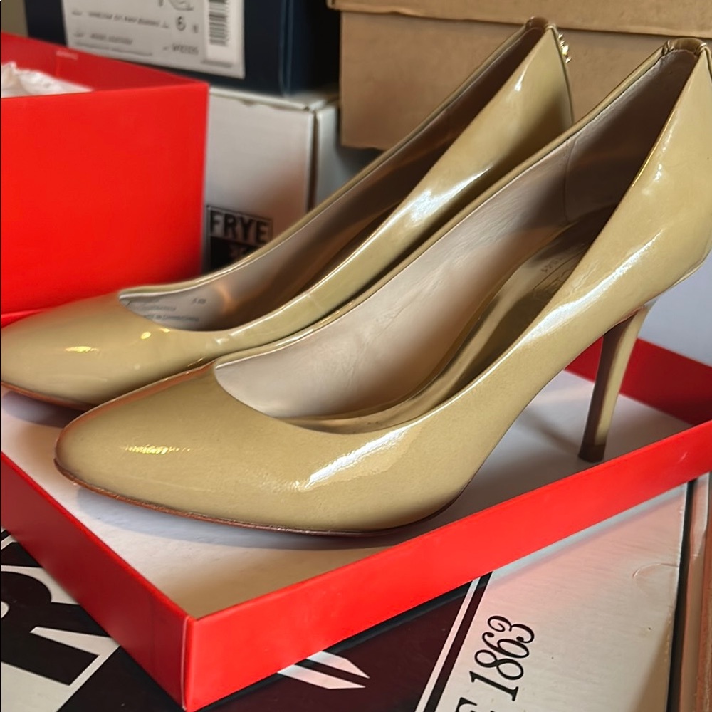 Coach Cream High Heels